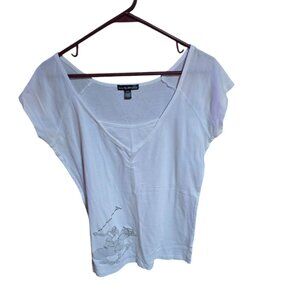Beverly Hills Polo Club White Top Size Medium